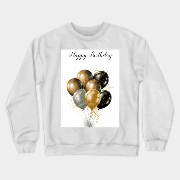 Birthday balloons Crewneck Sweatshirt by RosaliArt